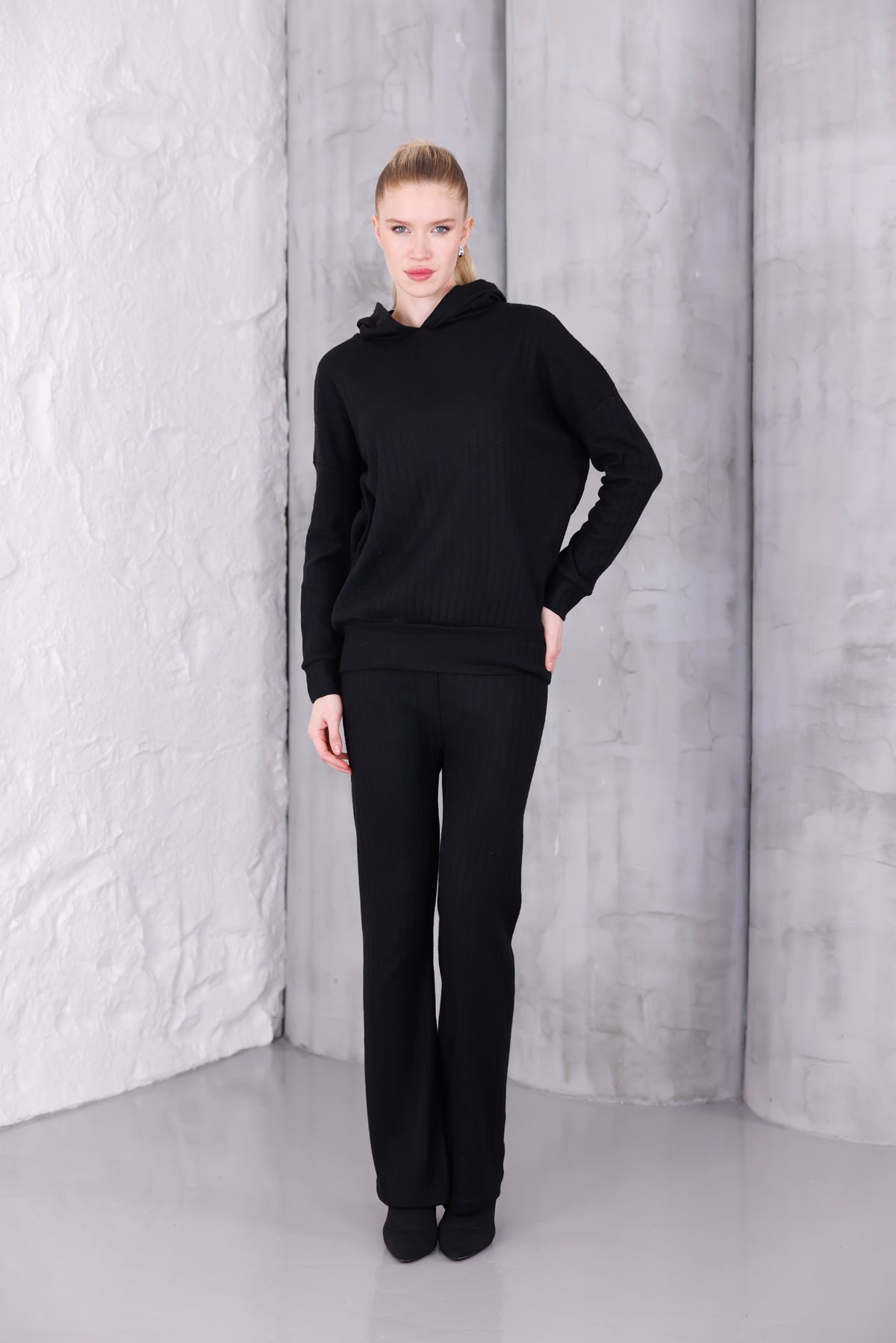 Kadın Oversize Kapüşonlu Takım