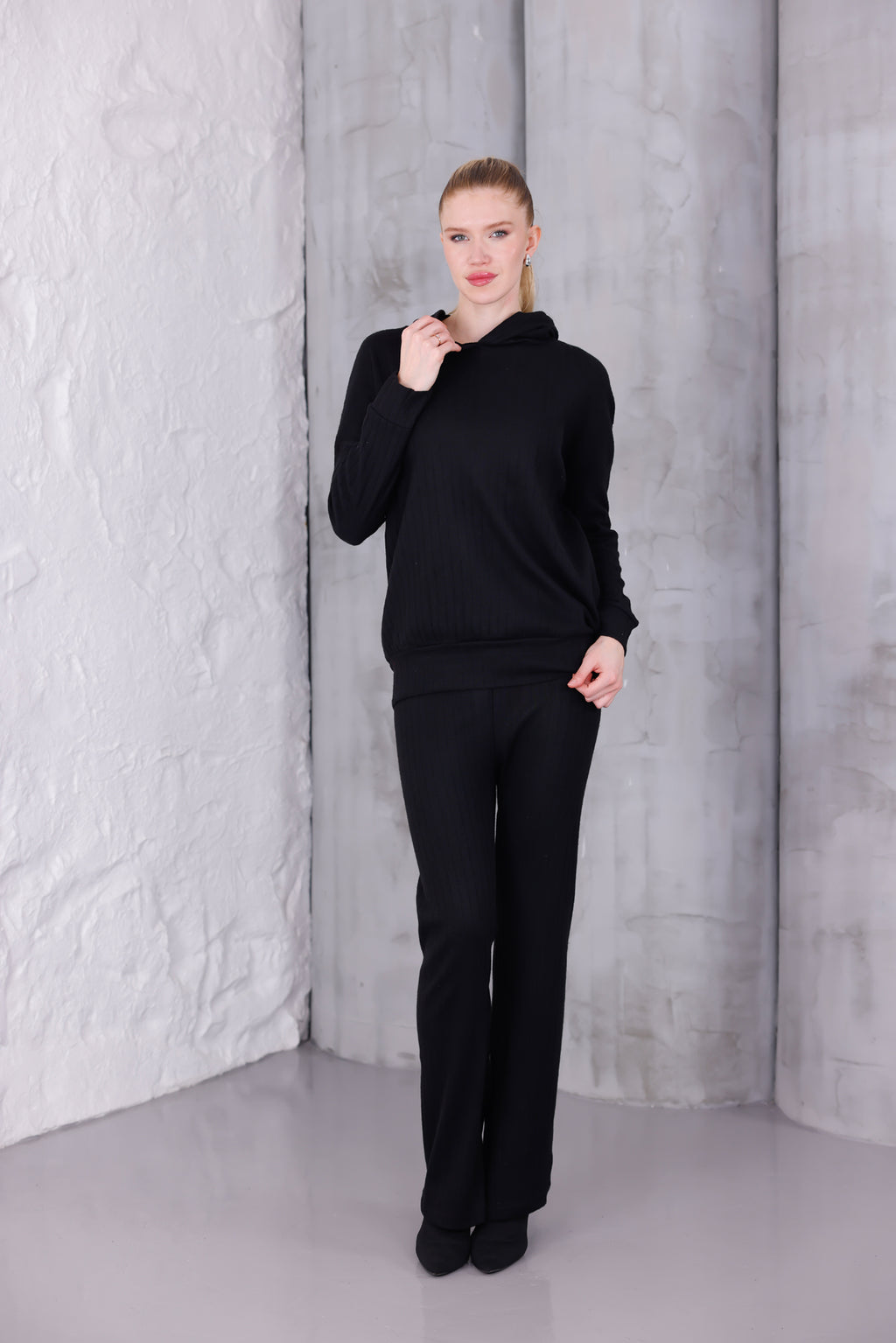 Kadın Oversize Kapüşonlu Takım