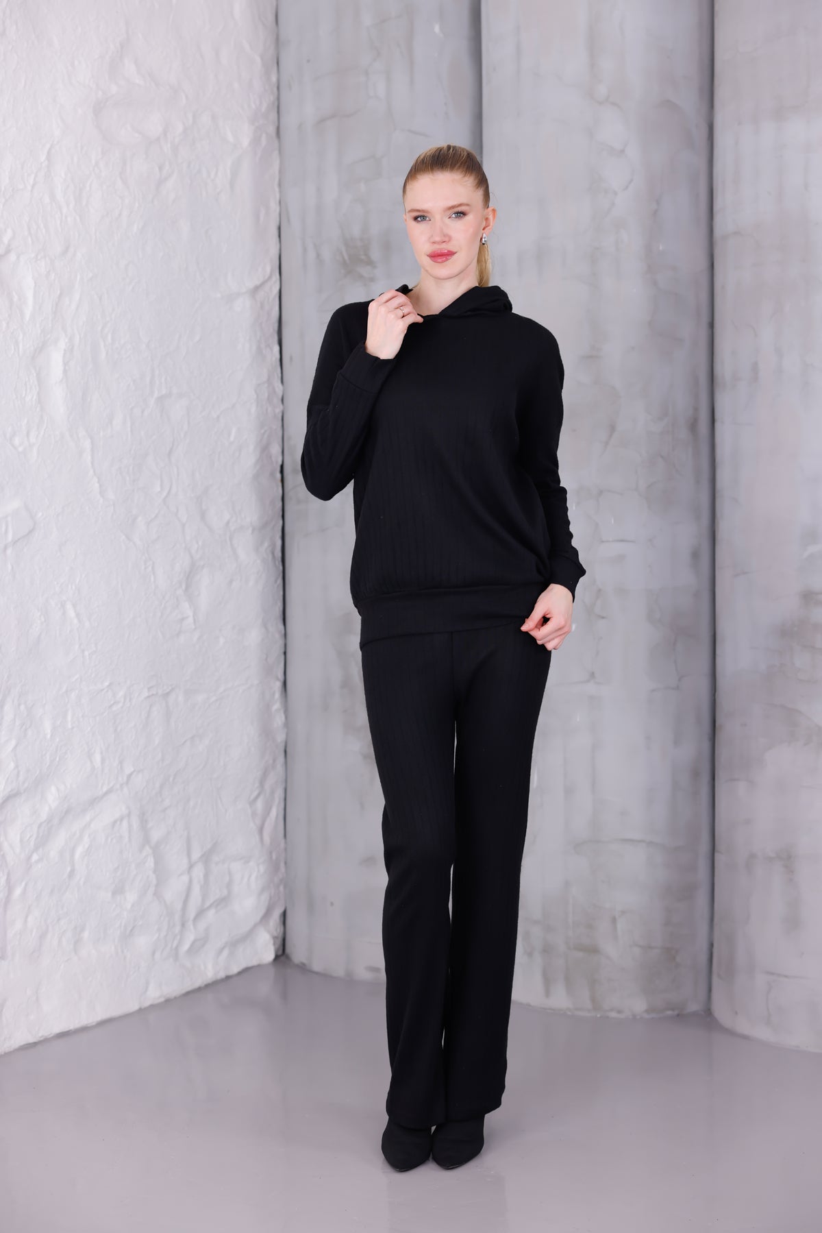 Kadın Oversize Kapüşonlu Takım