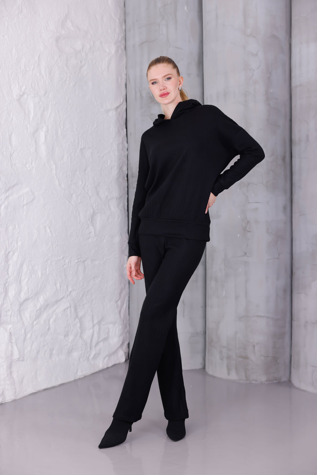 Kadın Oversize Kapüşonlu Takım