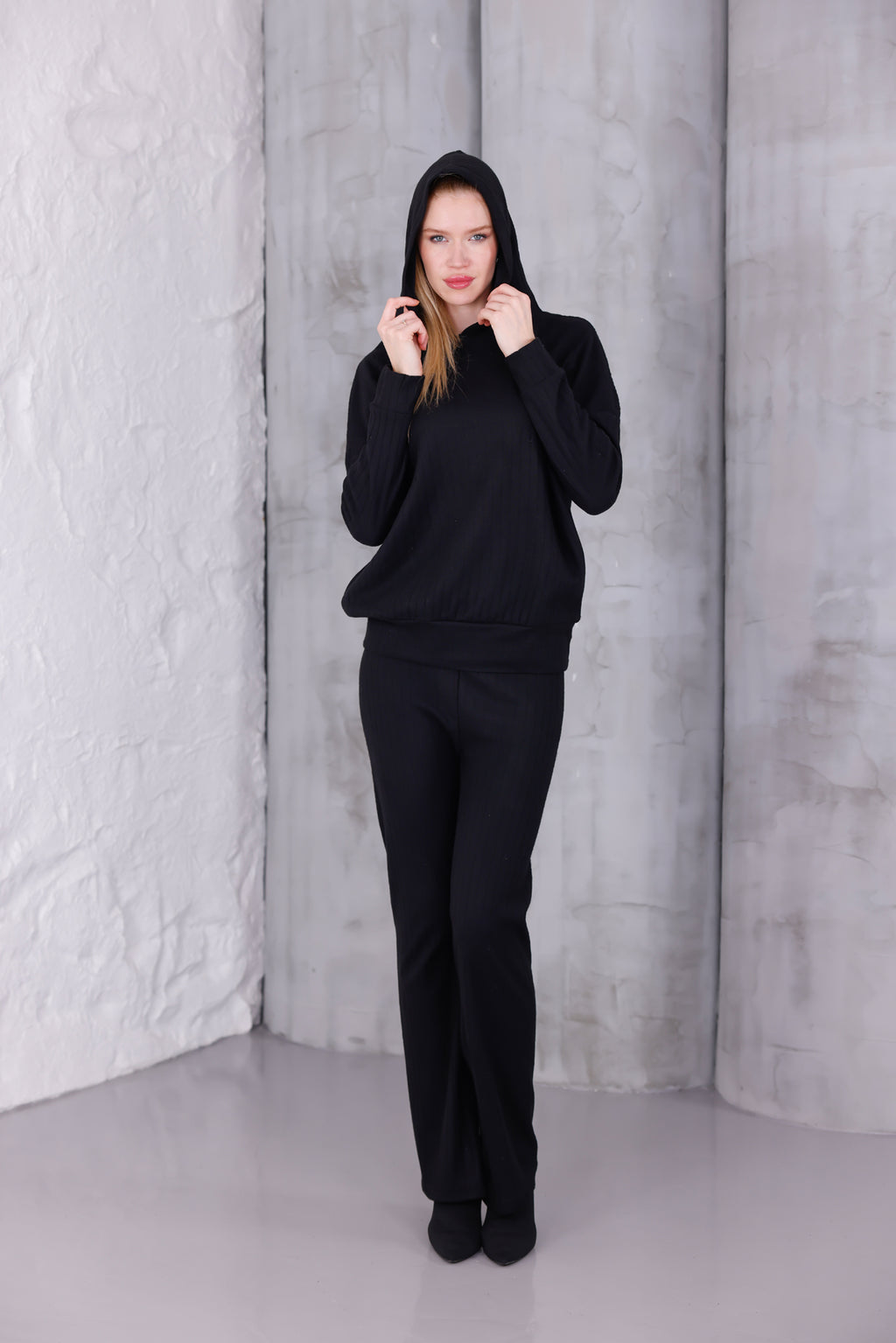 Kadın Oversize Kapüşonlu Takım