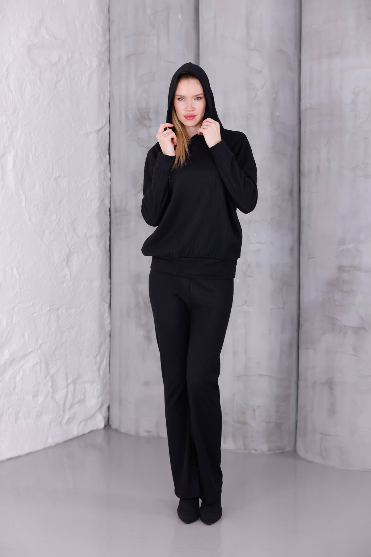 Kadın Oversize Kapüşonlu Takım