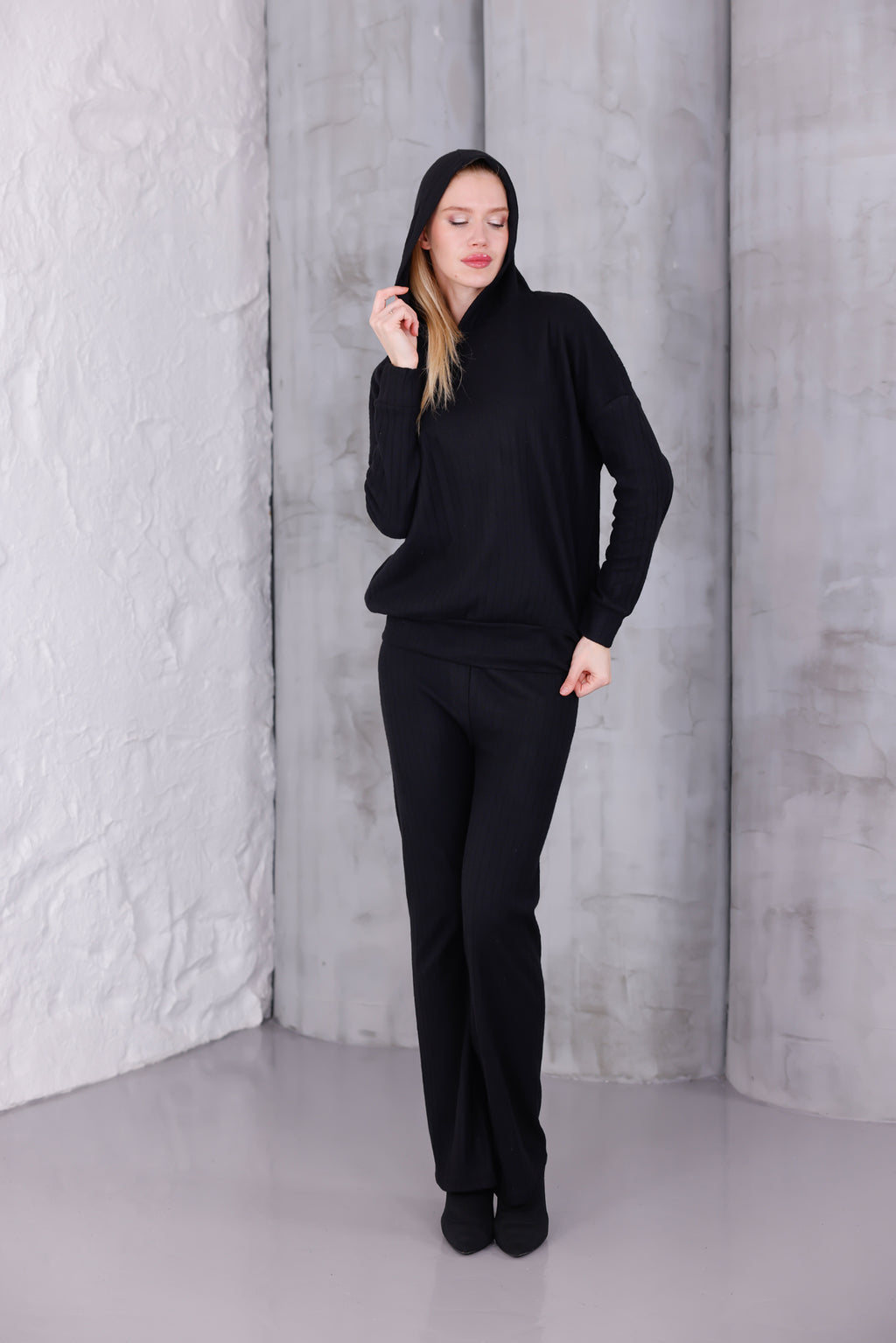 Kadın Oversize Kapüşonlu Takım