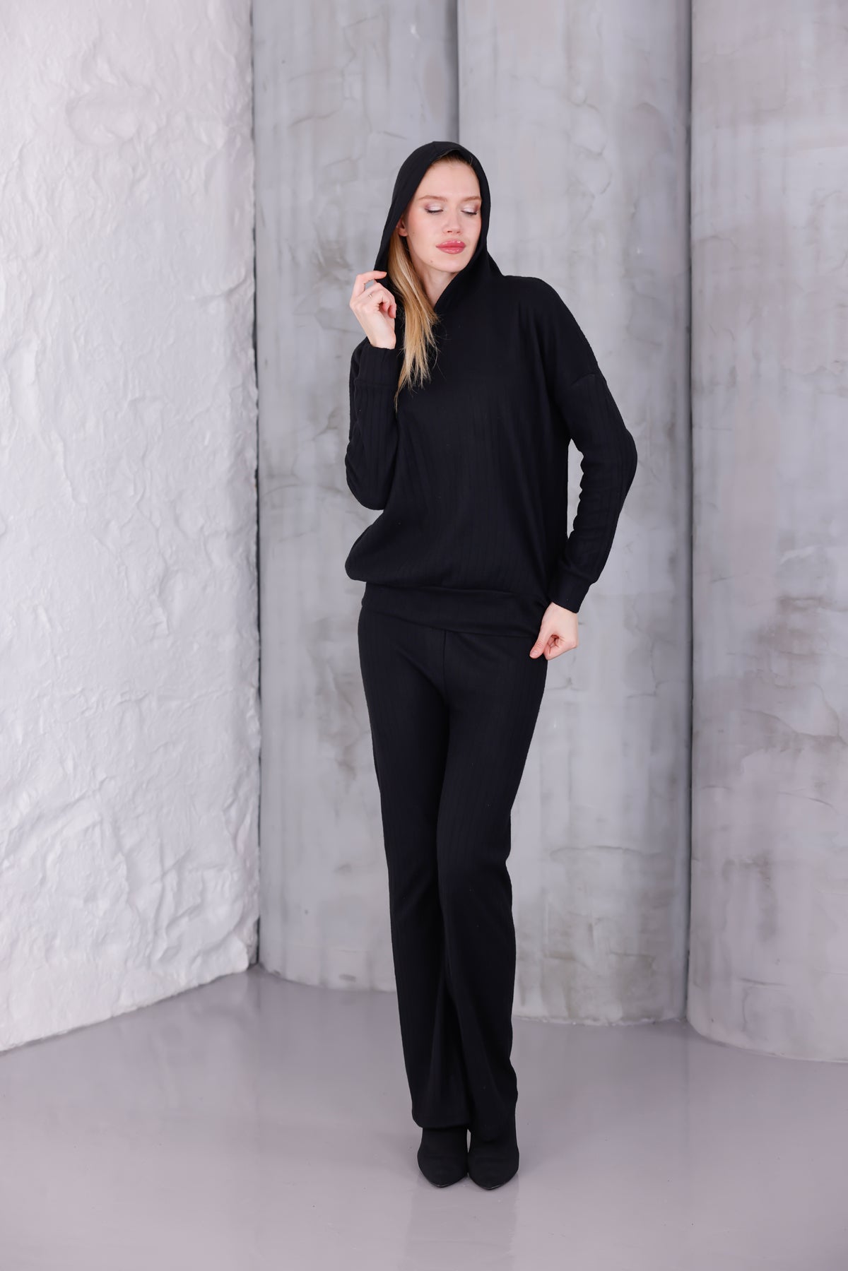 Kadın Oversize Kapüşonlu Takım