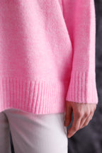 Bisiklet Yaka Oversize Basic Triko Kazak