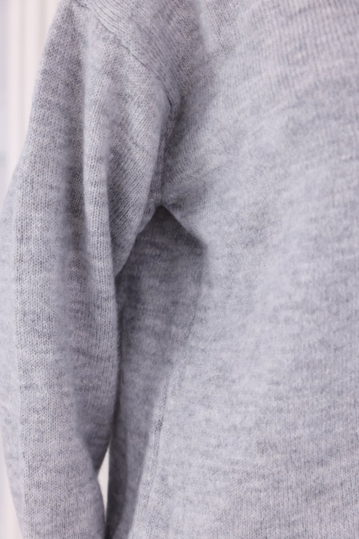 Bisiklet Yaka Oversize Basic Triko Kazak